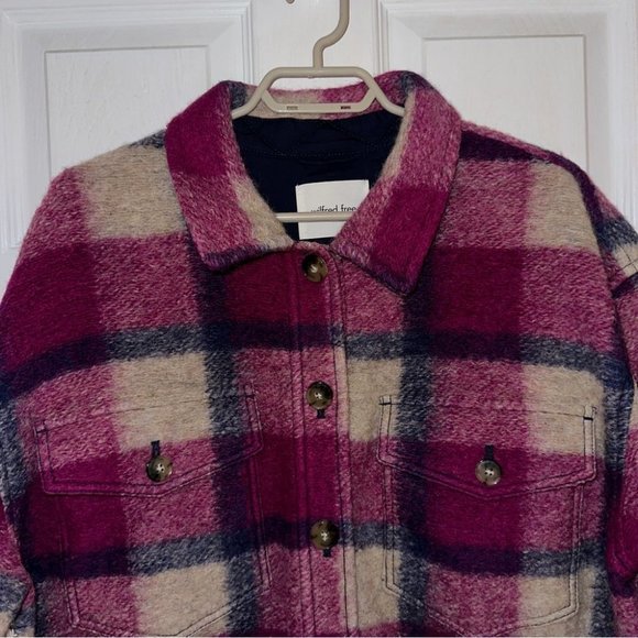 NWT Wilfred Free Autumn Shirt Jacket Rosie Lt Birch Merino Wool Size XL Women's - Picture 8 of 13